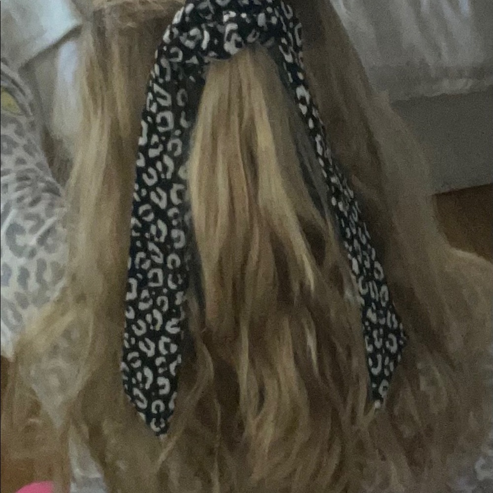 Leopard hair ribbon - Picture 4 of 4